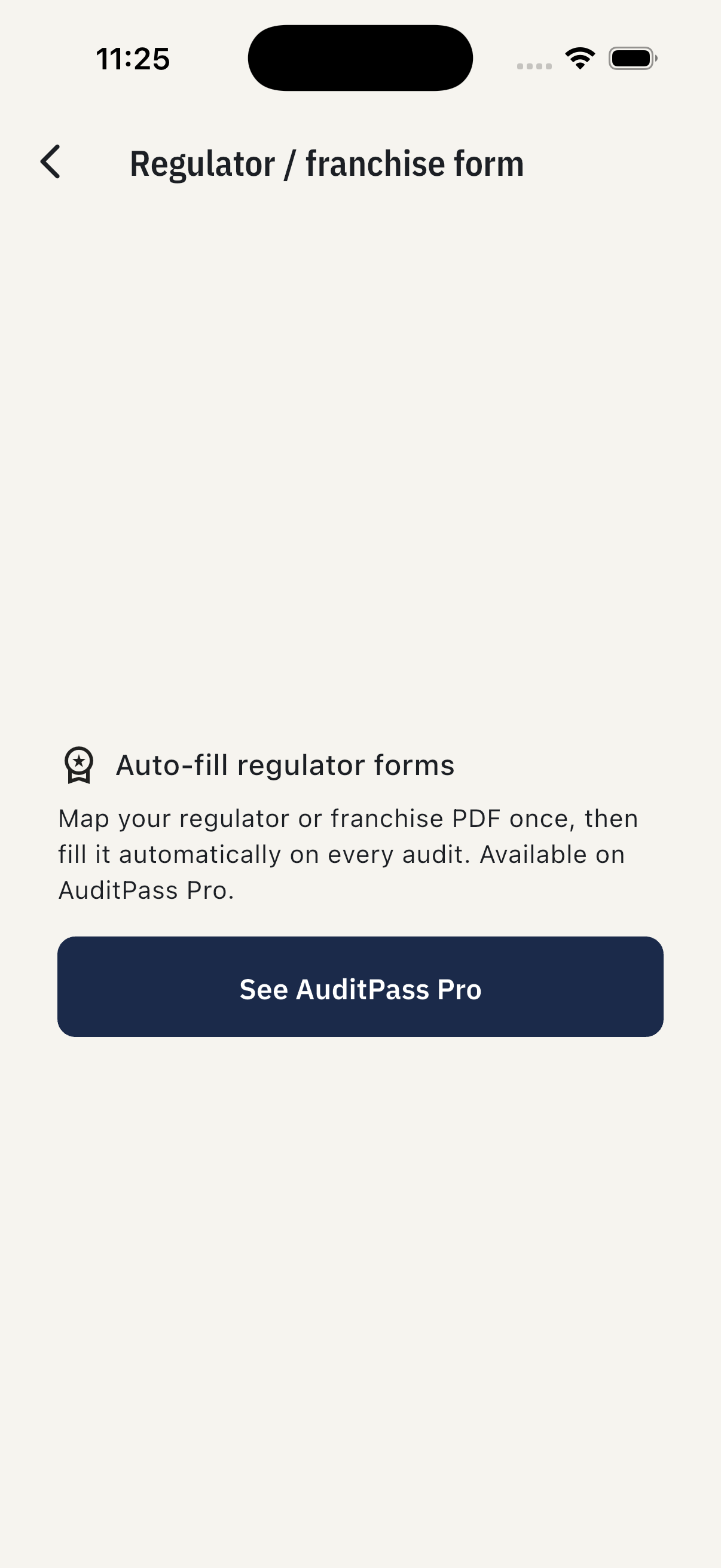 Regulator form auto-fill