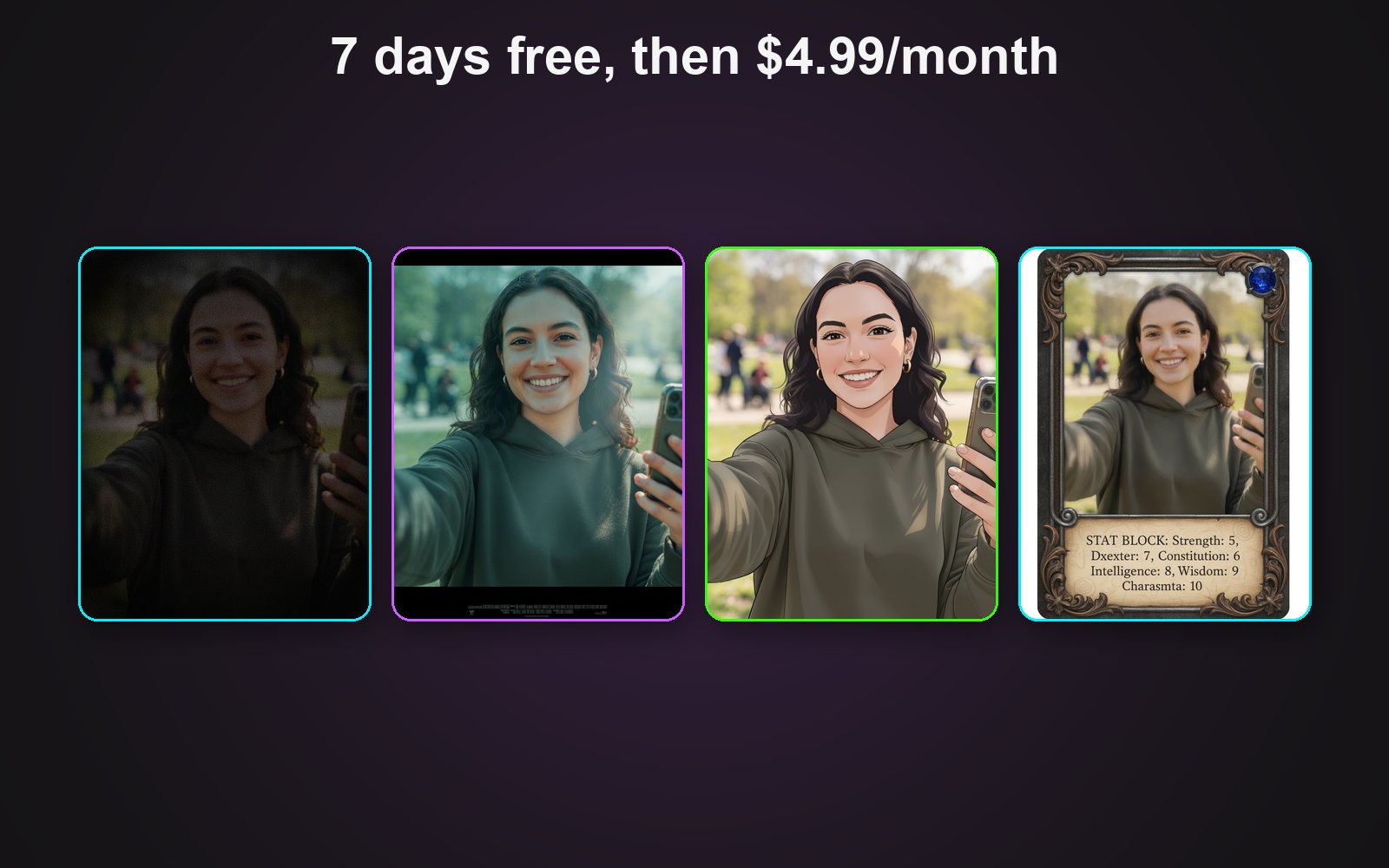 Morphfun — 7 days free, then $4.99 a month